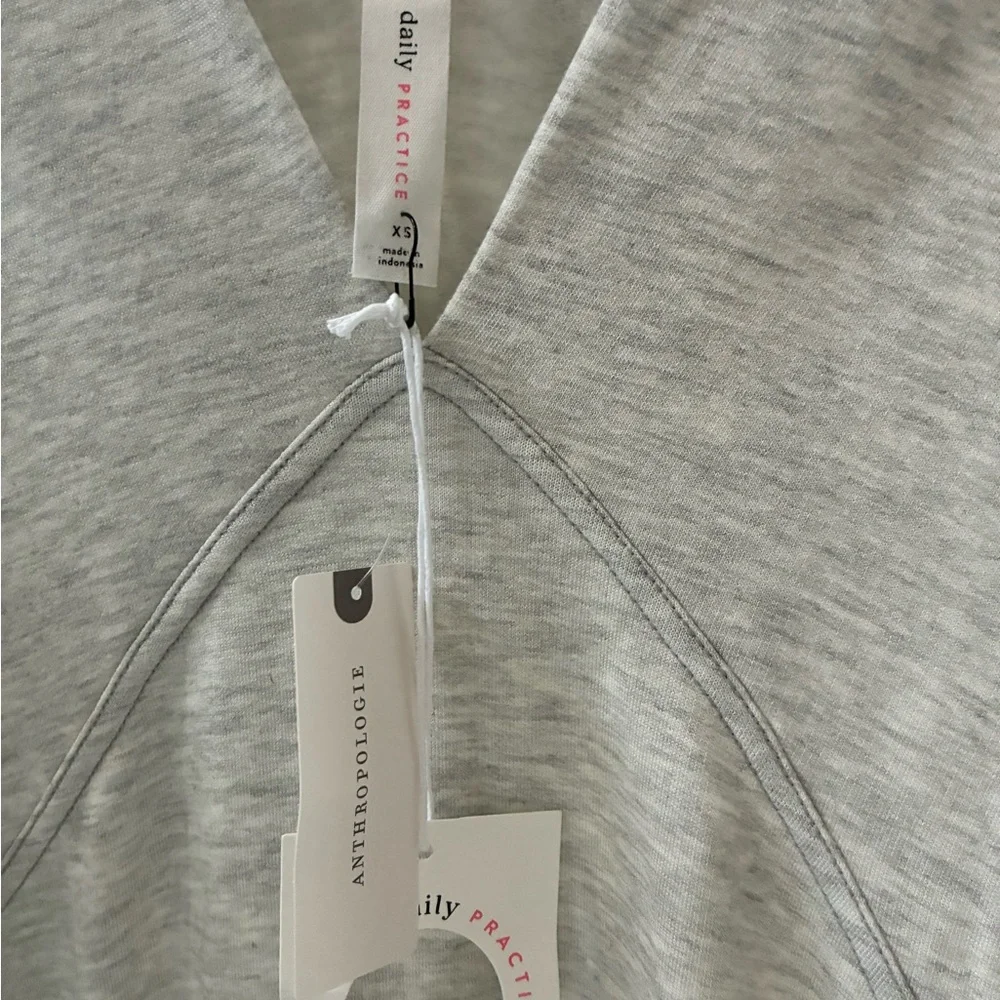 Anthropologie Light Gray Long Sleeve Dress - Picture 5 of 5